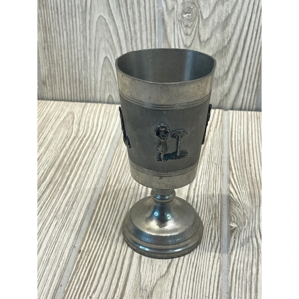 Handmade vintage pewter
